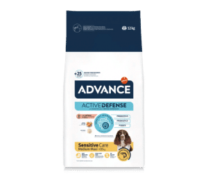 advance adult dog sensitive - храна за израснали кучета със сьомга - храна за кучета с алергии към птичия протеин - поръчай онлайн от www.all4petsbg.com.