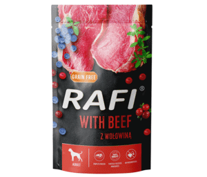 rafi пауч за кучета с говеждо - поръчай от www.all4petsbg.com